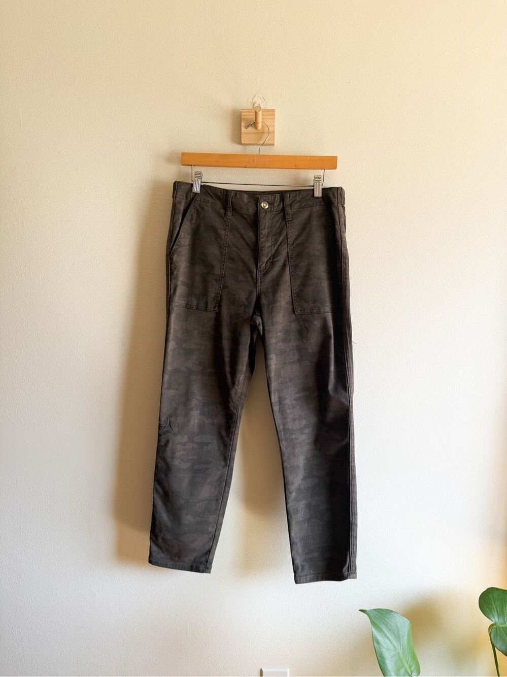 Anthro Pistola Camo Utility Large Pocket Twill Pants Size 28